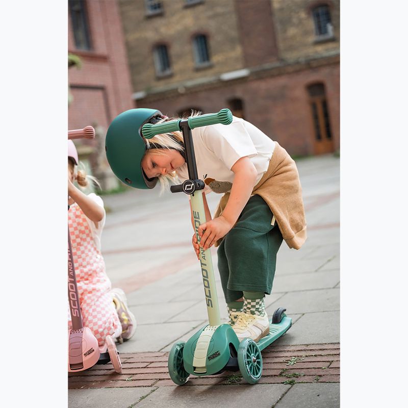 Hulajnoga trójkołowa dziecięca Scoot & Ride Highwaykick 3S 2w1 LED forest 16