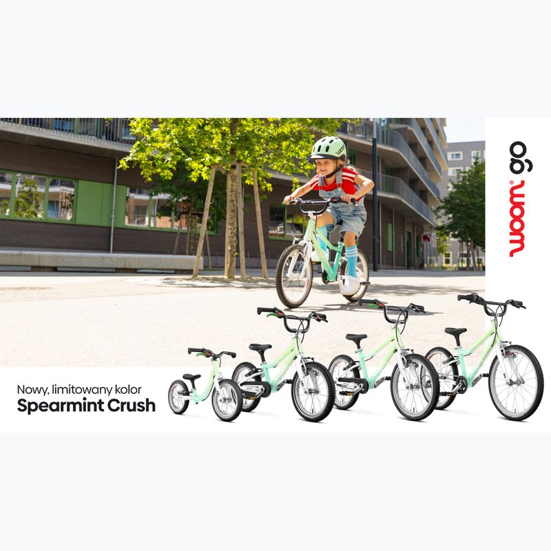 Rower dziecięcy woom GO 3 Automagic spearmint crush le 10