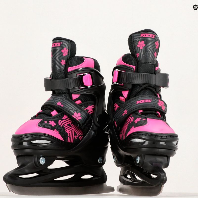 Łyżwy dziecięce Roces Jokey Ice 3.0 Girl black/pink 9