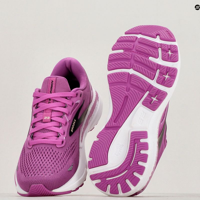 Buty do biegania damskie Brooks Adrenaline GTS 23 orchid/black/purple 12