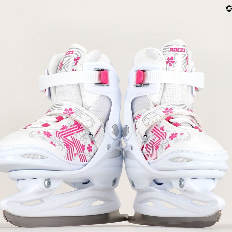 Łyżwy dziecięce Roces Jokey Ice 3.0 Girl white/pink 10