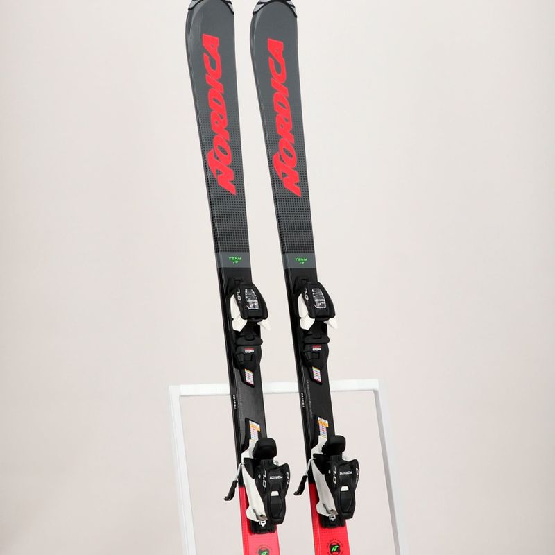 Narty zjazdowe dziecięce Nordica Team J R + wiązania J7.0 FDT grey/red 12