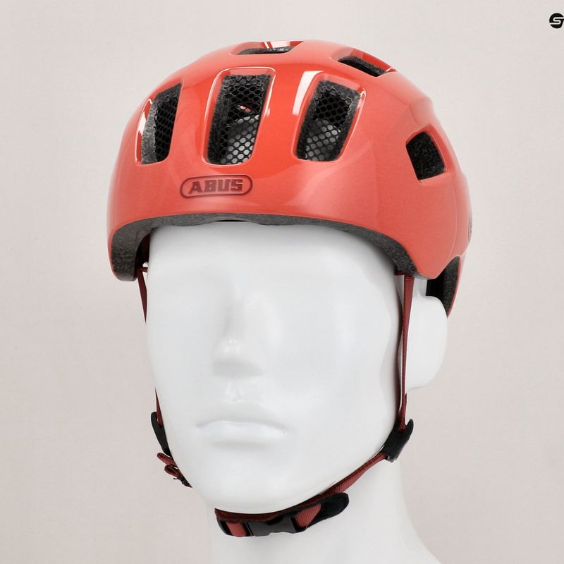 Kask rowerowy dziecięcy ABUS Youn-I 2.0 living coral 9