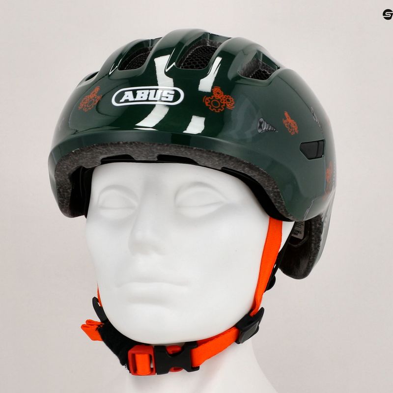 Kask rowerowy dziecięcy ABUS Smiley 3.0 green robo 9