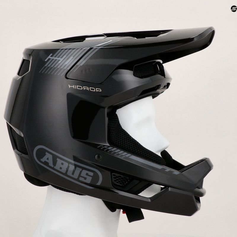 Kask rowerowy ABUS Hidrop shiny black 9