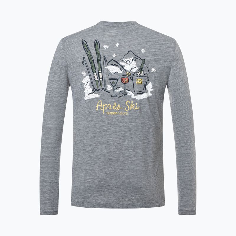 Longsleeve męski super.natural Apres Ski cashmere grey melange/various 6