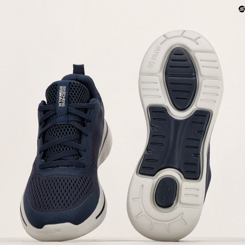 Buty męskie SKECHERS Go Walk Arch Fit Idyllic navy/white/gold 10
