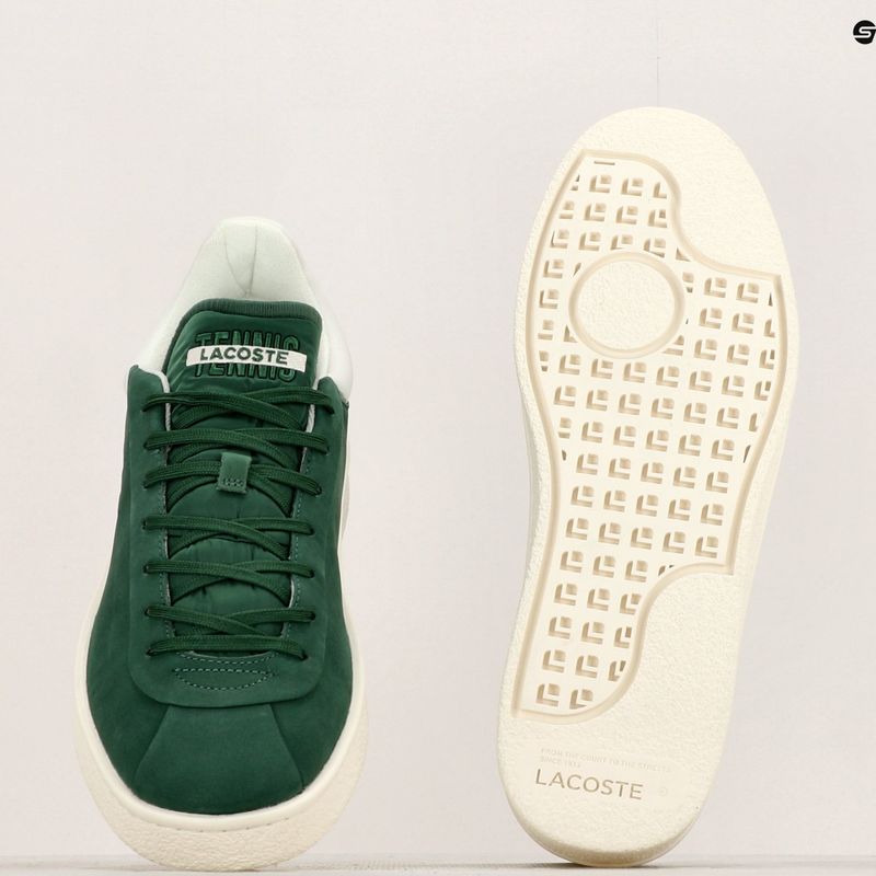 Buty męskie Lacoste Baseshot Premium Leather dark green/off white 16