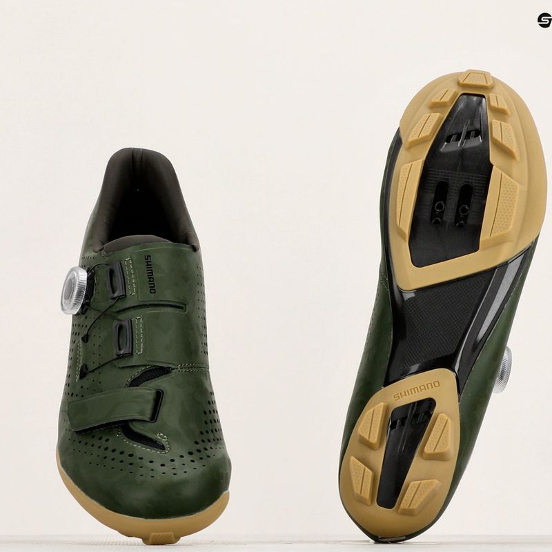 Buty gravelowe męskie Shimano SH-RX600 green 10