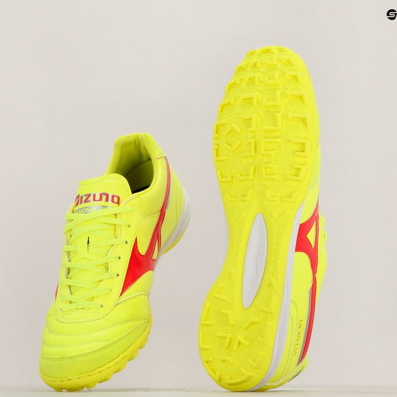 Buty piłkarskie Mizuno Morelia Sala Elite TF safety yellow/fiery coral 2/galaxy silver 11