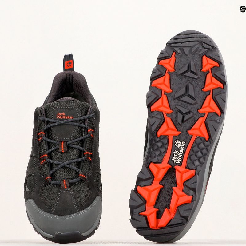 Buty trekkingowe męskie Jack Wolfskin Vojo 3 Texapore Low grey/orange 10