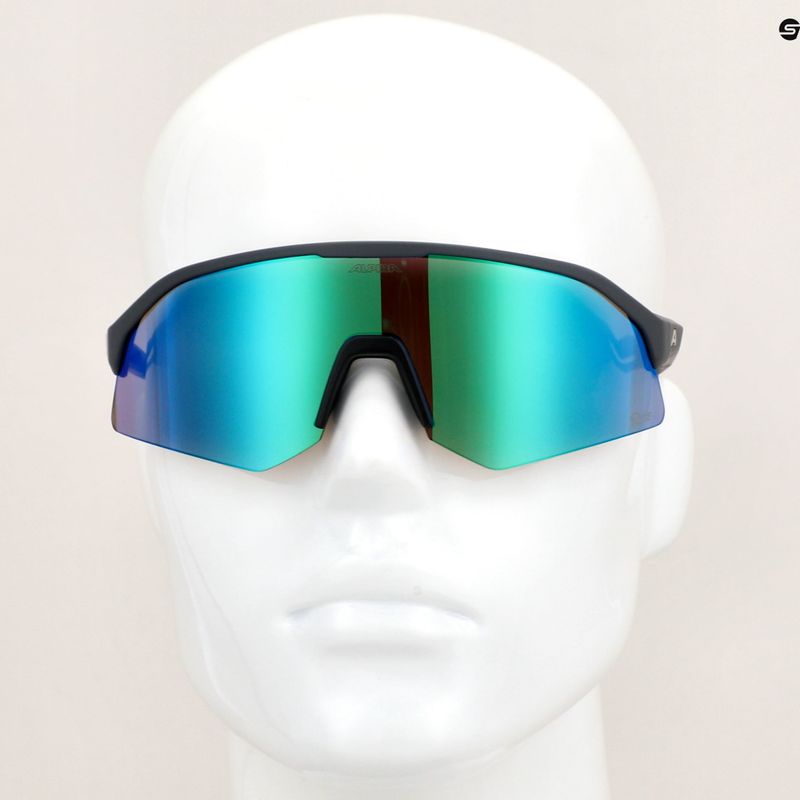 Okulary przeciwsłoneczne Alpina Sonic Q-Lite midnight grey matt/green mirror 7