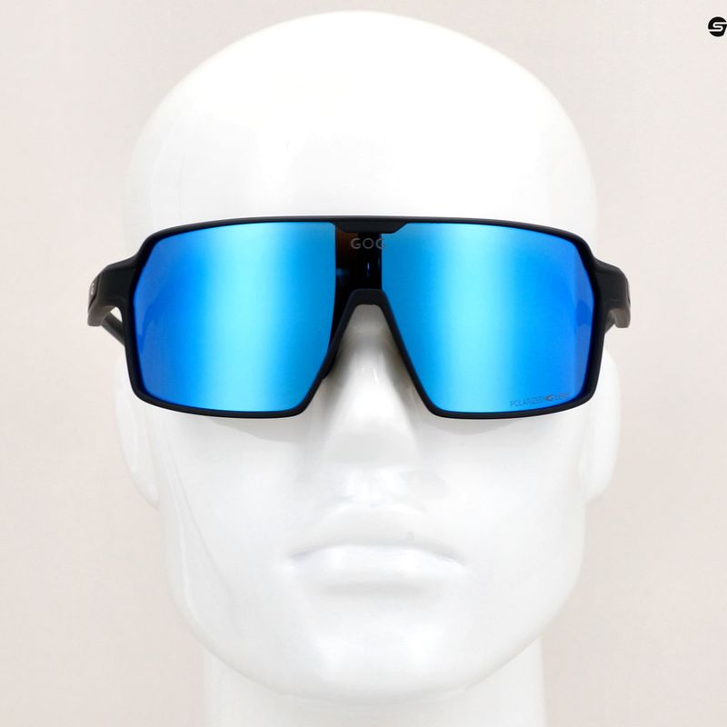 Okulary przeciwsłoneczne GOG Kronos matt black/polychromatic white-blue 10