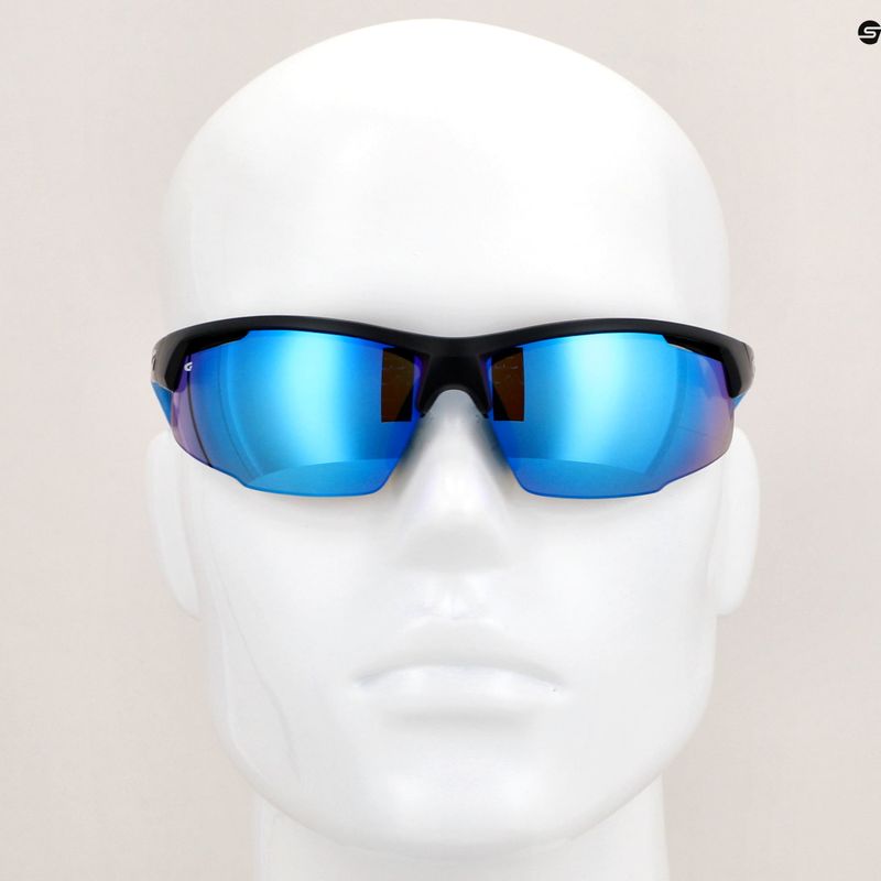 Okulary przeciwsłoneczne GOG Falcon matt black/blue/polychromatic white-blue 12