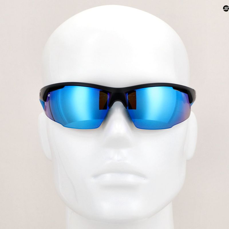 Okulary przeciwsłoneczne GOG Falcon matt black/blue/polychromatic white-blue 12