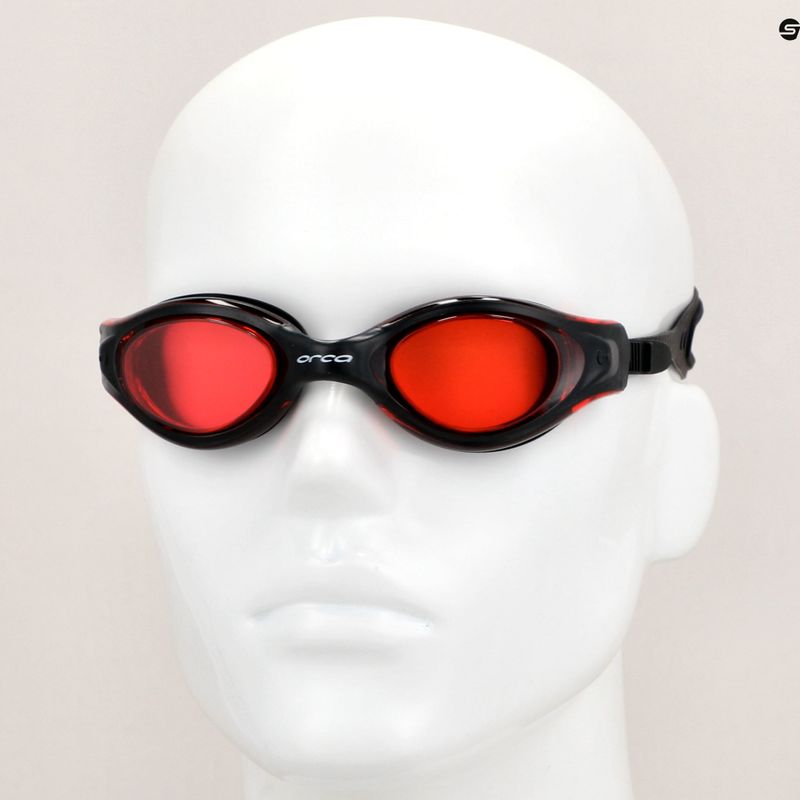 Okulary do pływania Orca Killa Vision red/black 8