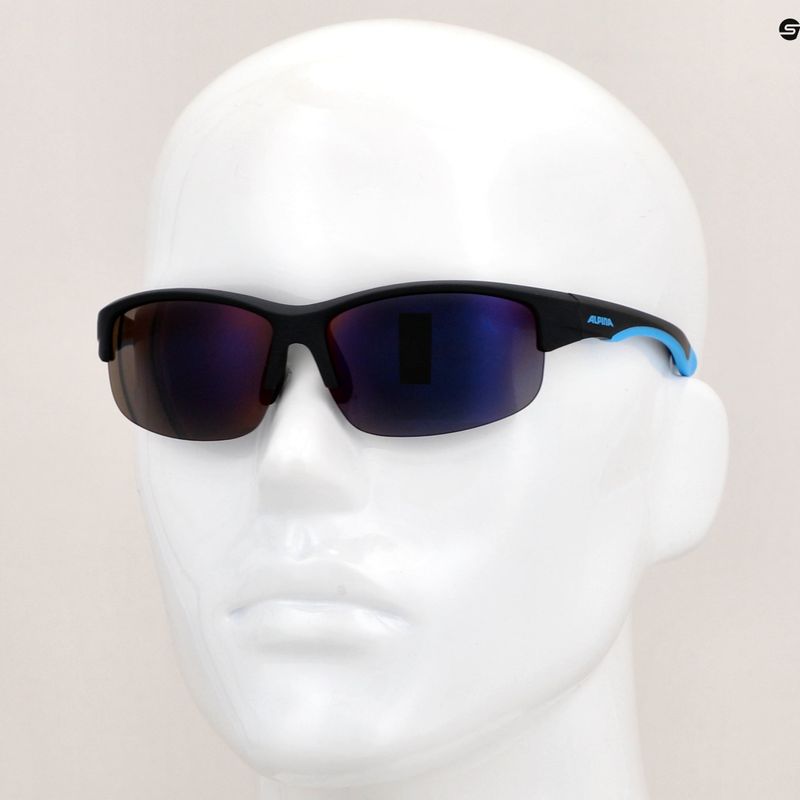 Okulary przeciwsłoneczne dziecięce Alpina Junior Flexxy Youth HR black blue matt/ blue mirror 7