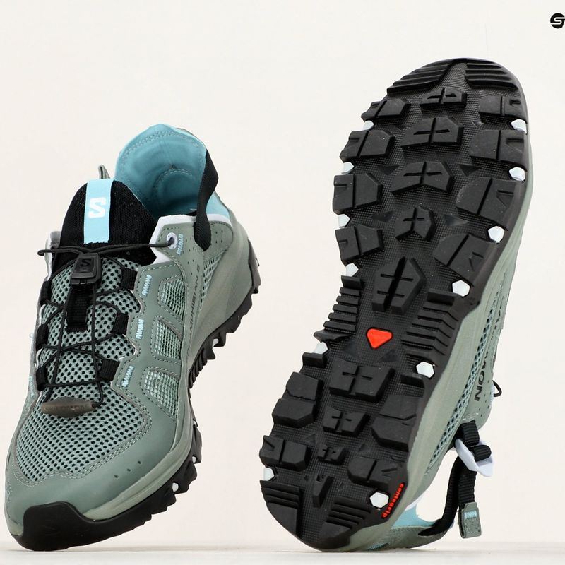 Buty turystyczne damskie Salomon Techamphibian 5 laurel wreath/arctic ice/marine blue 12