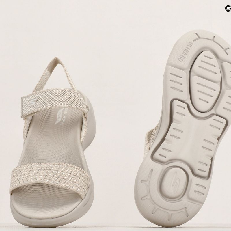 Sandały damskie SKECHERS Go Walk Arch Fit Sandal Polished beige 10