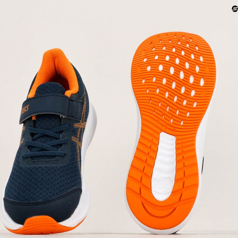 Buty do biegania dziecięce ASICS Patriot 13 PS french blue/bright orange 12