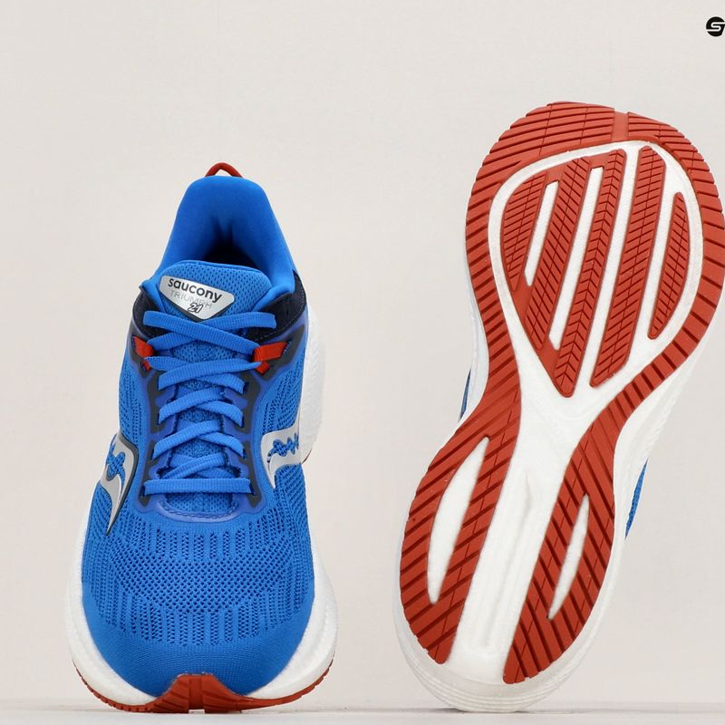 Buty do biegania męskie Saucony Triumph 21 cobalt/silver 9