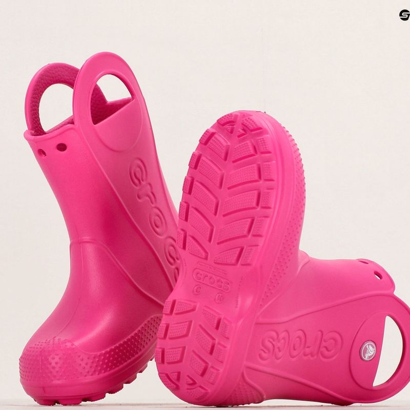 Kalosze dziecięce Crocs Handle It Rain Boot Kids candy pink 10