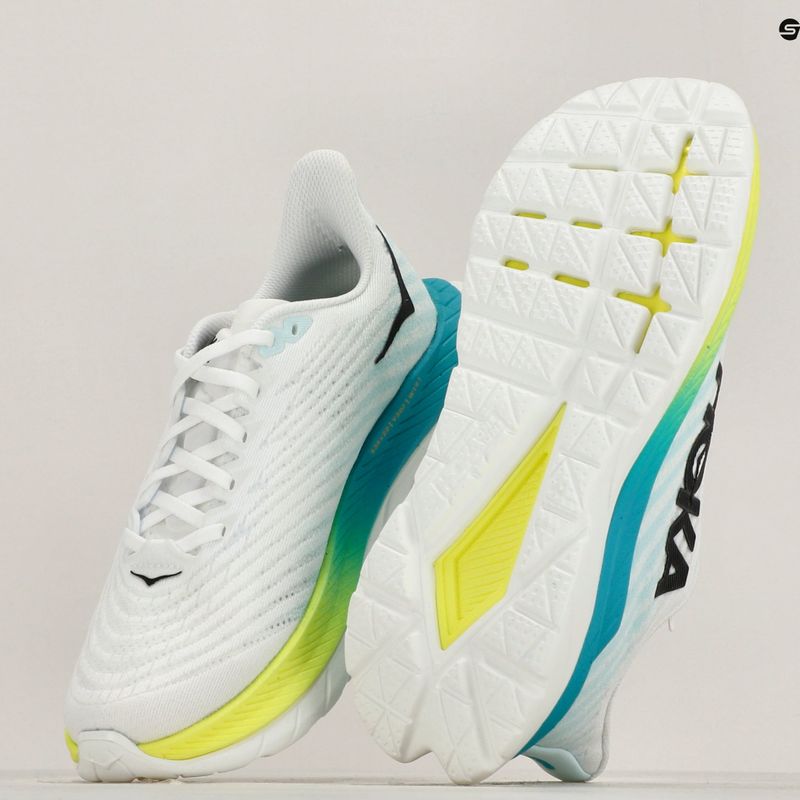 Buty do biegania damskie HOKA Mach 5 white/blue glass 10
