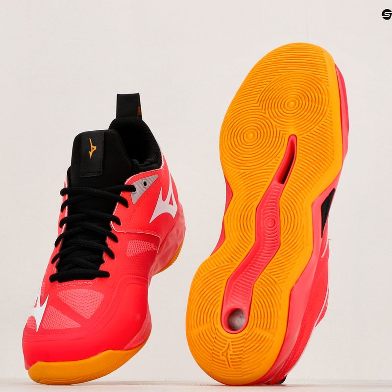Buty do siatkówki Mizuno Wave Dimension radiant red/white/carrot curl 9