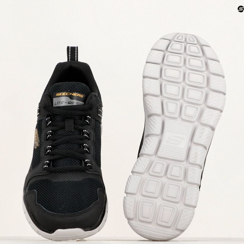 Buty męskie SKECHERS Track Knockhill black/gold 9