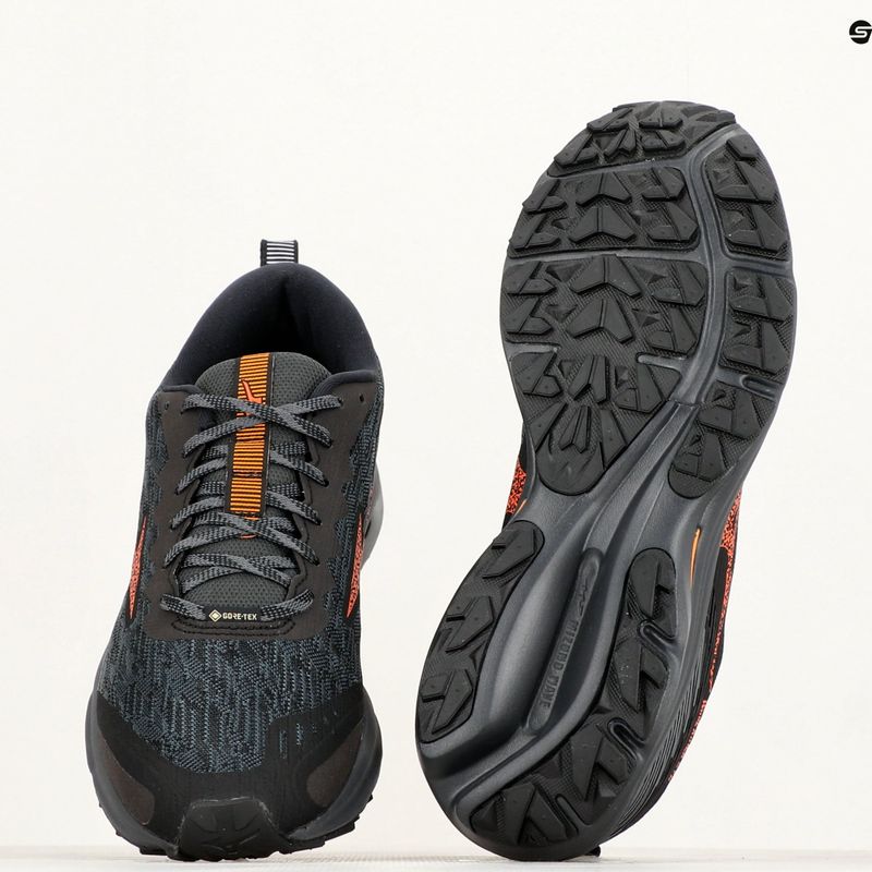 Buty do biegania męskie Mizuno Wave Rider GTX black/nasturtium/carrot curl 9