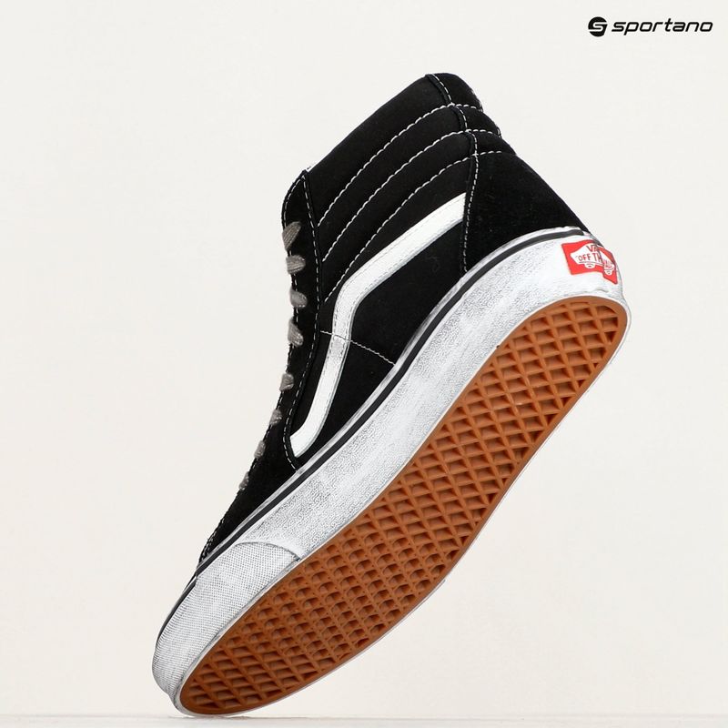 Buty Vans SK8-Hi Stressed black/white 9