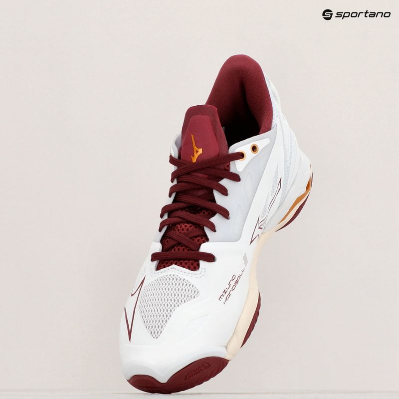 Buty do piłki ręcznej damskie Mizuno Wave Mirage 5 white/cabernet/mp gold 9