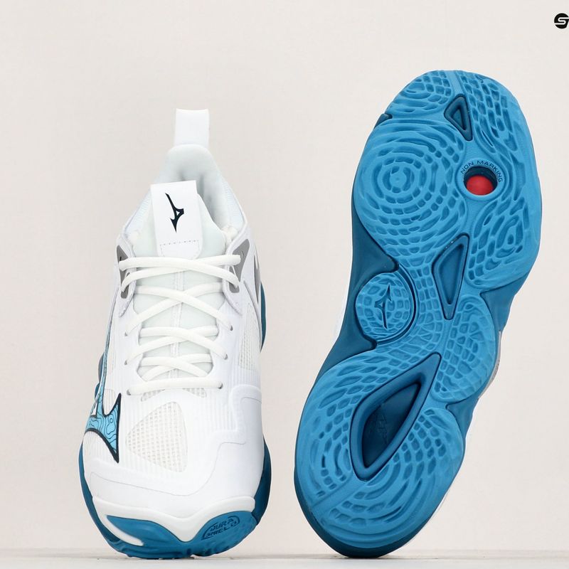 Buty do siatkówki Mizuno Wave Momentum 3 white/sailor blue/silver 10