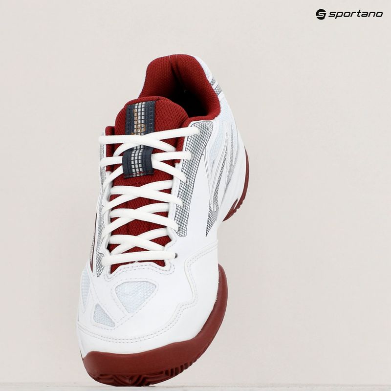 Buty do tenisa damskie Mizuno Break Shot 4 CC white/ cabernet/ papyrus 9