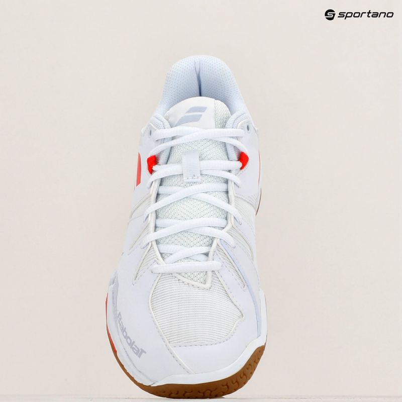 Buty do badmintona damskie Babolat Shadow Spirit W white/lavender 9