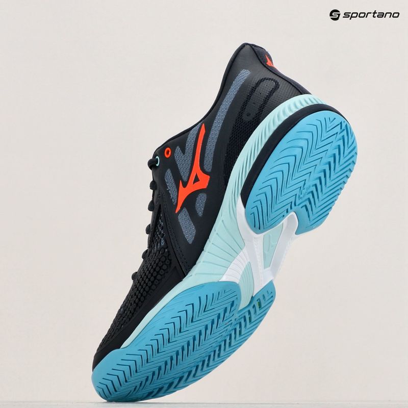 Buty do tenisa męskie Mizuno Wave Exceed Tour 5 AC collegiate blue/soleil/tanager turquoise 9