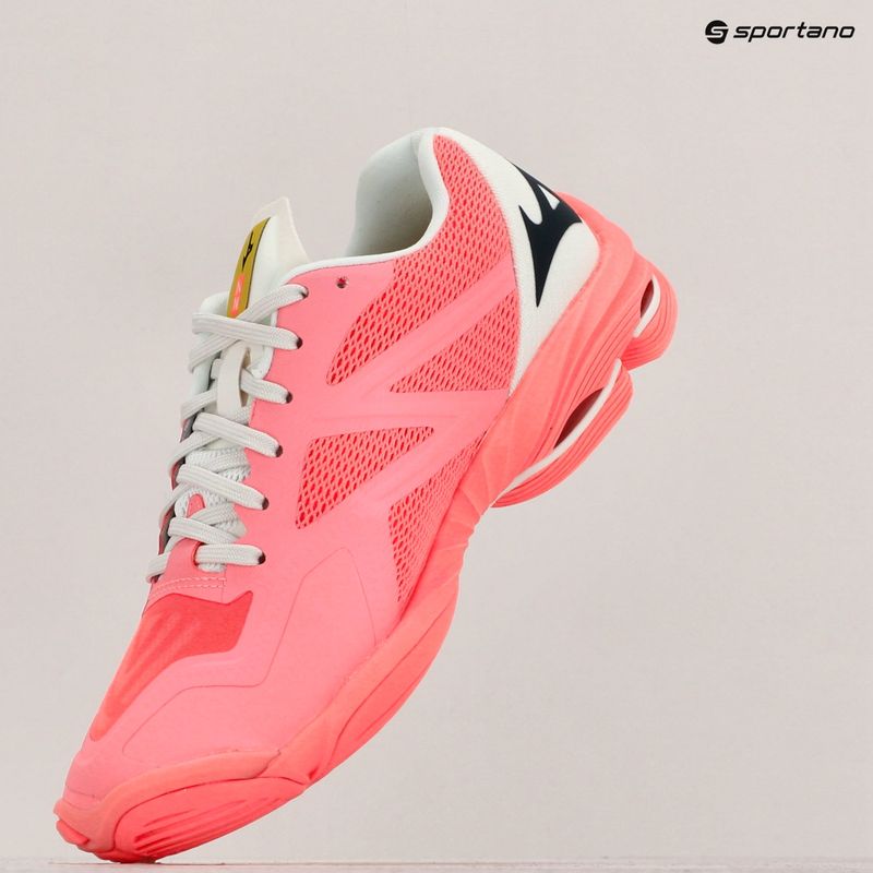 Buty do siatkówki damskie Mizuno Wave Lightning Z7 candycoral/black/ bolt2neon 9