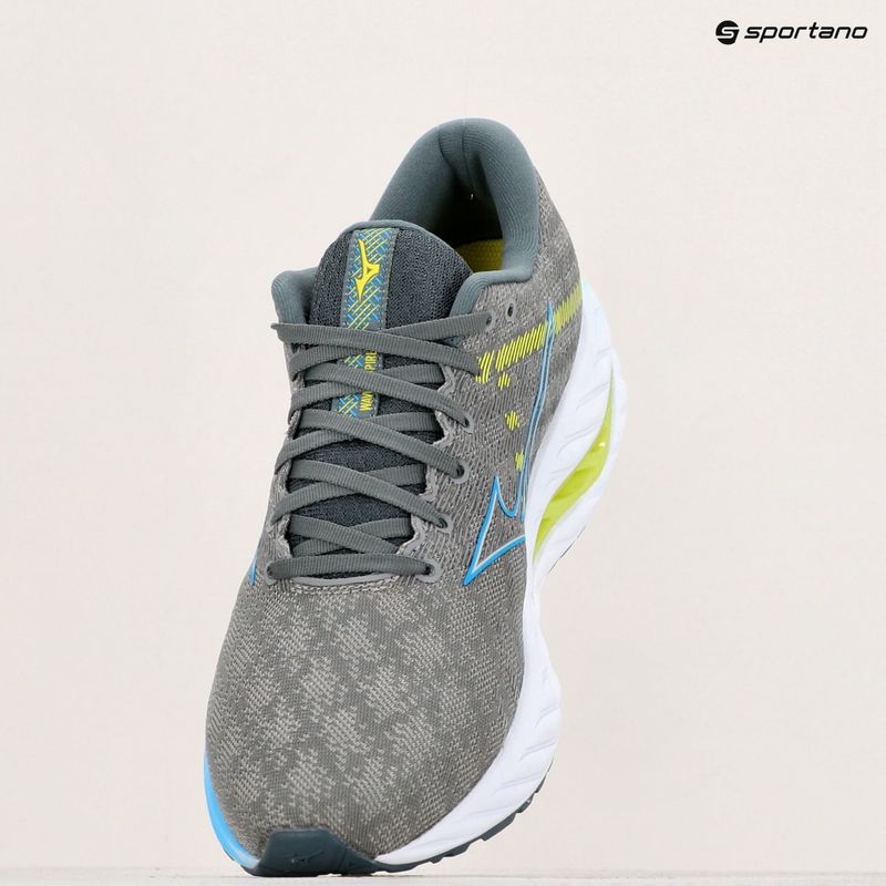 Buty do biegania męskie Mizuno Wave Inspire 19 ggray/jet blue/bolt2neon 11