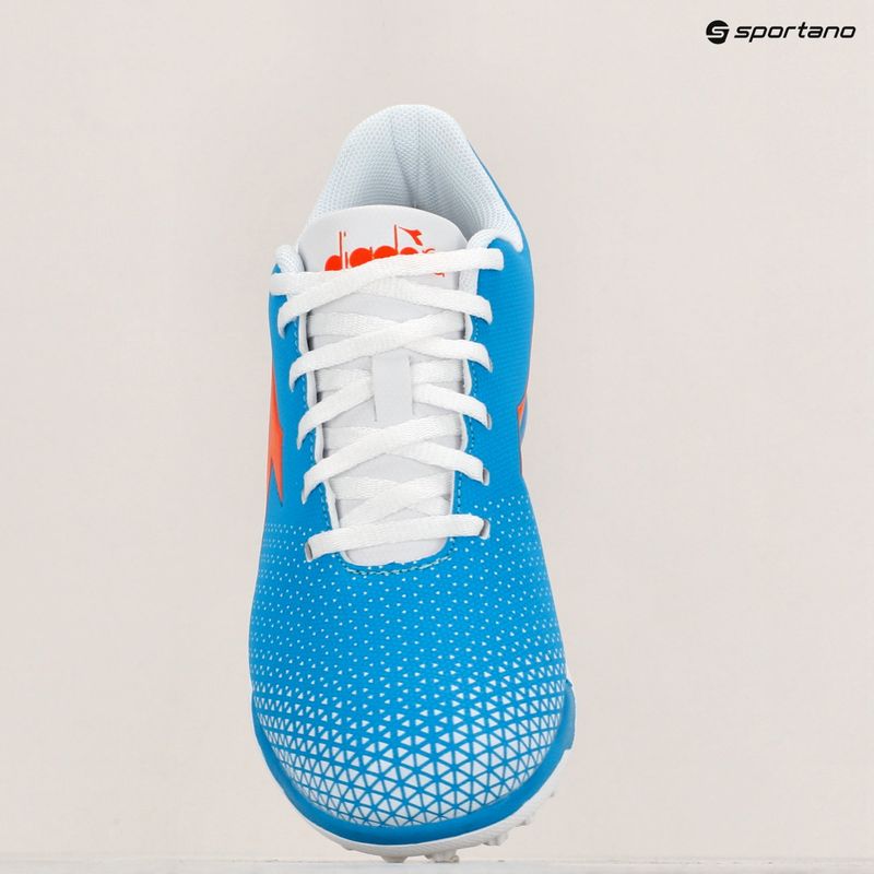 Buty piłkarskie dziecięce Diadora Pichichi 6 TF JR blue fluo/white/orange 11