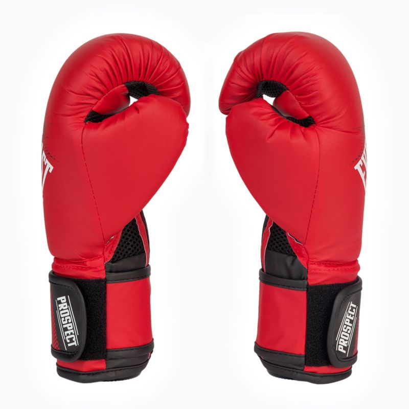 Rękawice bokserskie dziecięce Everlast junior Pu Prospect Gloves czerwone EV4600 4