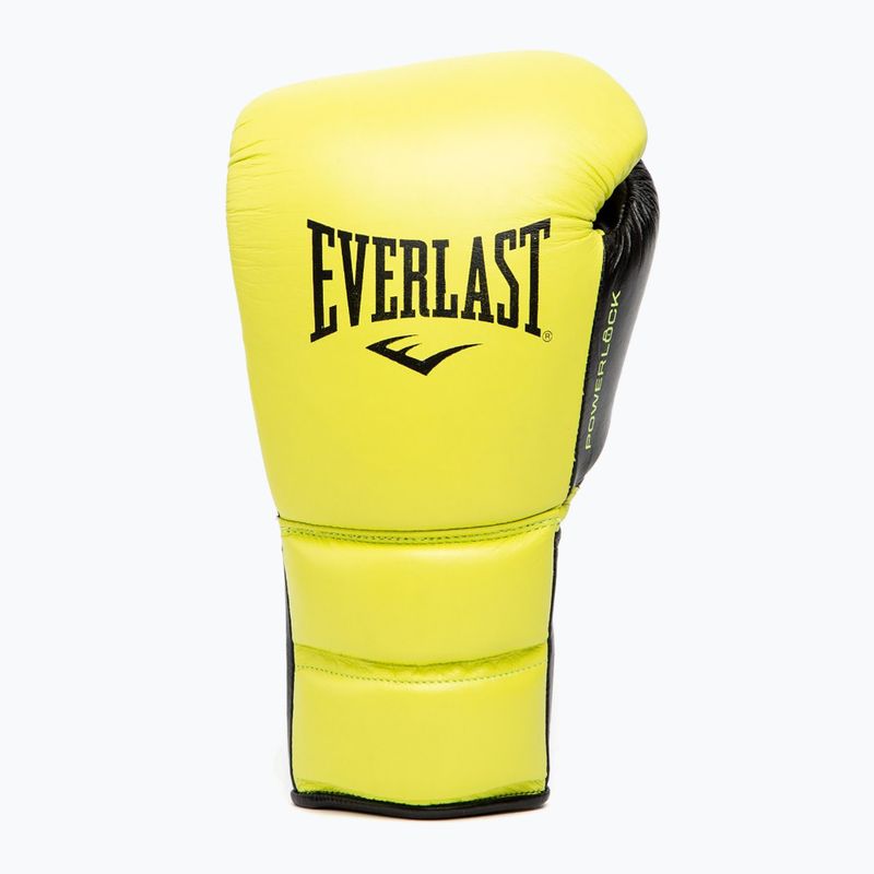 Rękawice bokserskie Everlast Powerlock 2 Laced Pro Training neon yellow 8