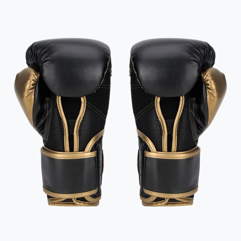 Rękawice bokserskie Everlast Powerlock 2 black/gold 3
