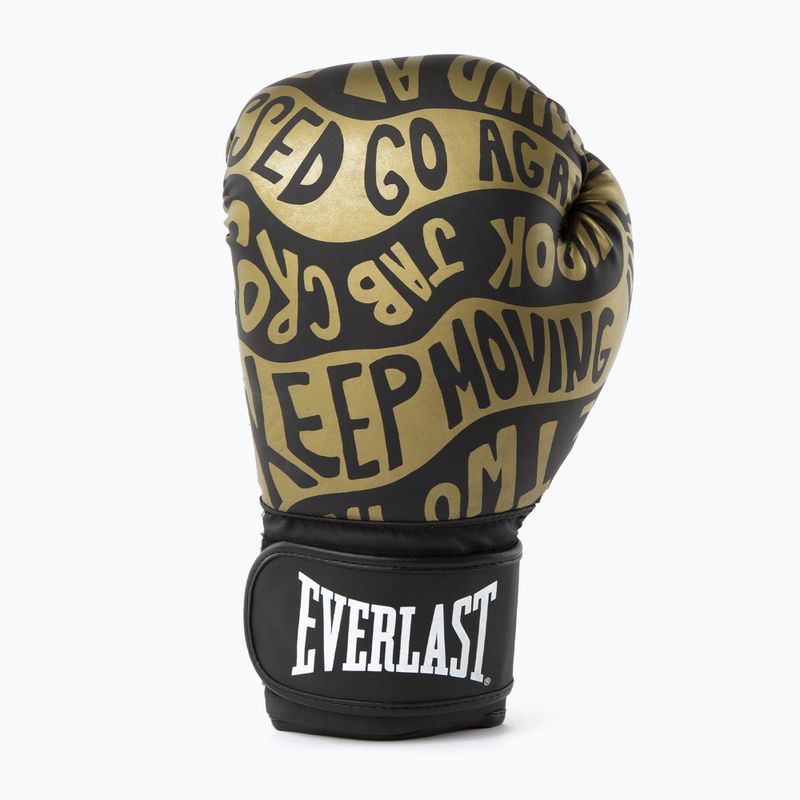 Rękawice bokserskie Everlast Spark czarno-złote EV2150 BLK/GLD 6