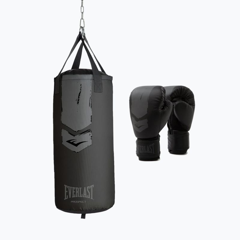 Zestaw bokserski dziecięcy Everlast Prospect 2 Heavy Bag black/grey