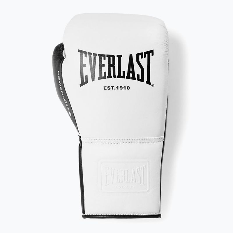 Rękawice bokserskie Everlast Powerlock Pro OG Laced white/black 2