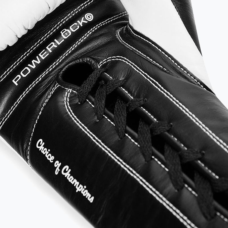 Rękawice bokserskie Everlast Powerlock Pro OG Laced white/black 4