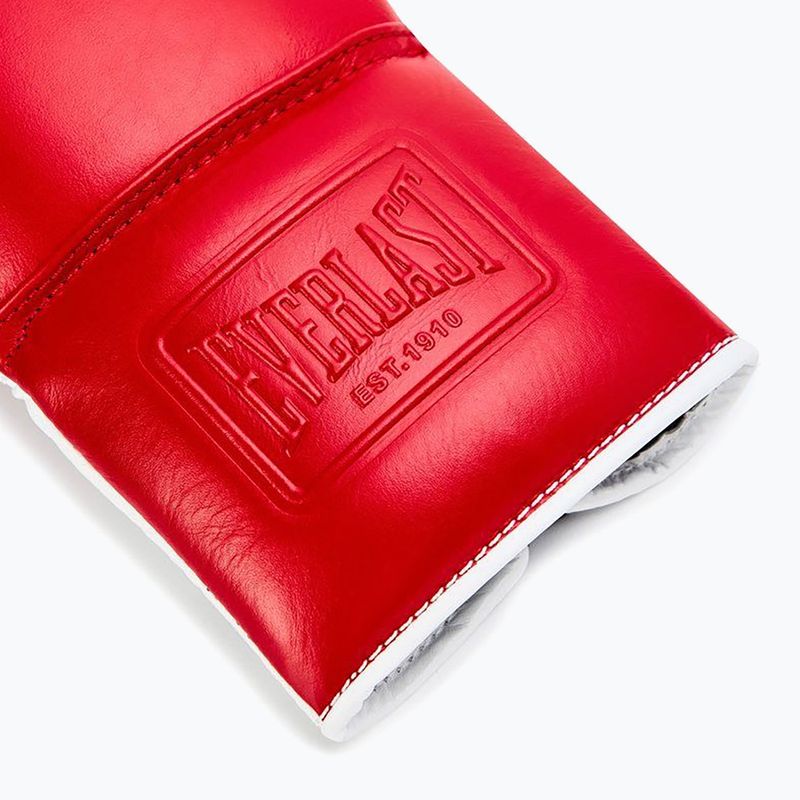 Rękawice bokserskie Everlast Powerlock OG Pro Fight red/white 5