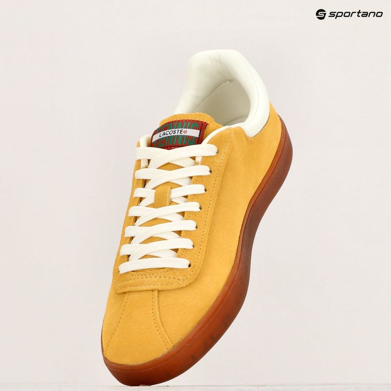 Buty męskie Lacoste Baseshot Leather yellow/gum 15
