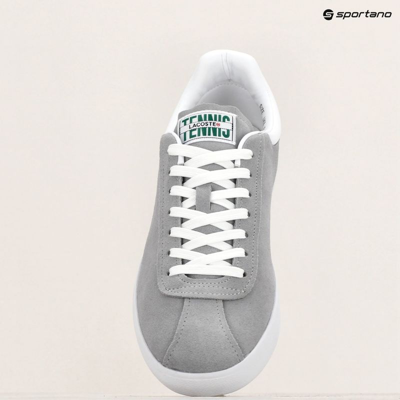 Buty męskie Lacoste Baseshot Contrasted Collar Leather grey/white 11