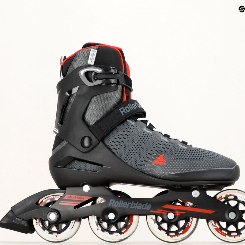 Rolki męskie Rollerblade Spark 84 dark grey/red 9